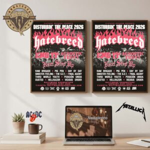 Disturbin The Peace Music Festival 2026 On January 31 2026 Lineup Schedule Home Decor Poster Canvas
