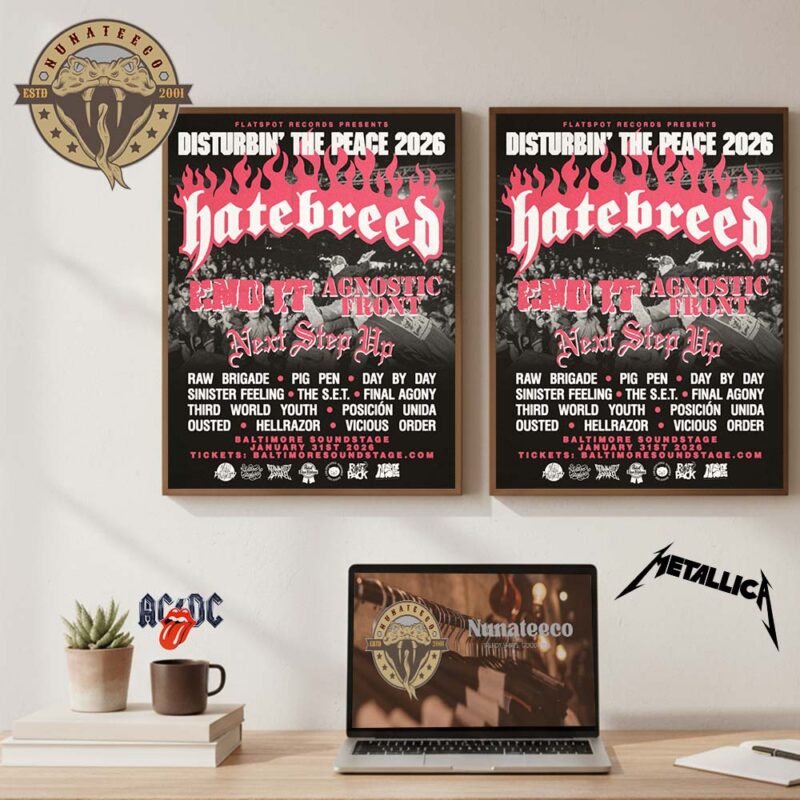 Disturbin The Peace Music Festival 2026 On January 31 2026 Lineup Schedule Home Decor Poster Canvas