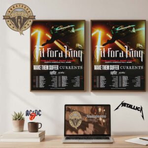 Fit For A King The Lonely God Tour North America Fall 2025 Schedule Home Decor Poster Canvas