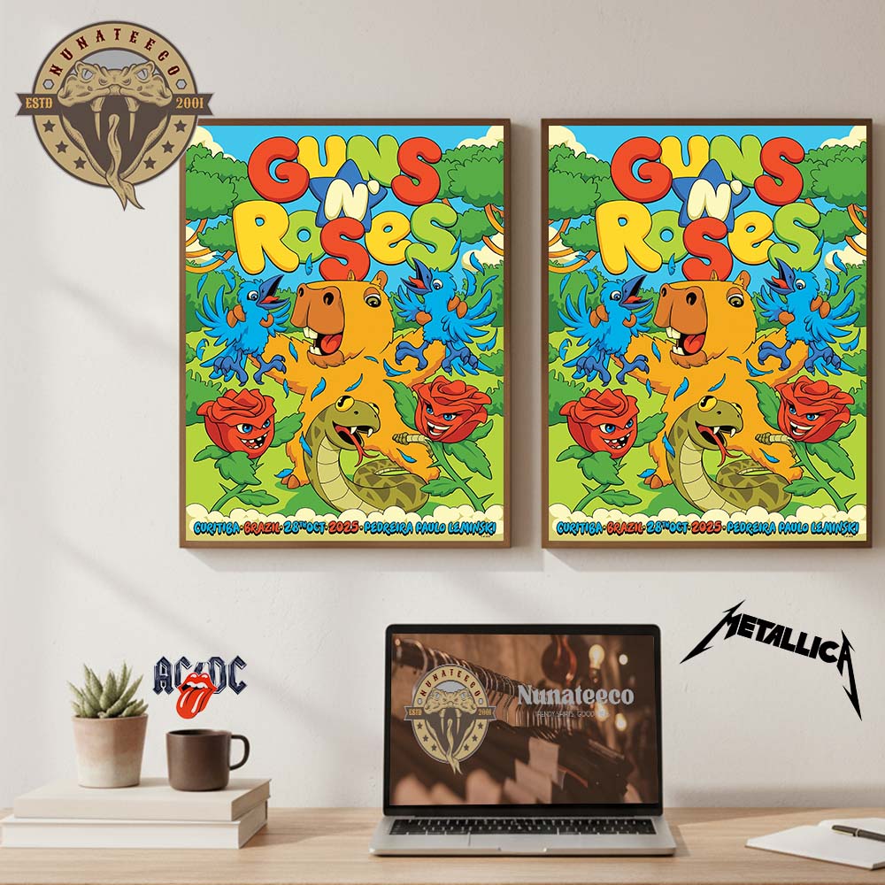 Guns N Roses At Pedreira Paulo Leminski In Curitiba Brazil On October 28 2025 Home Decor Poster Canvas Guns N Roses At Pedreira Paulo Leminski In Curitiba Brazil On October 28 2025 Home Decor Poster Canvas