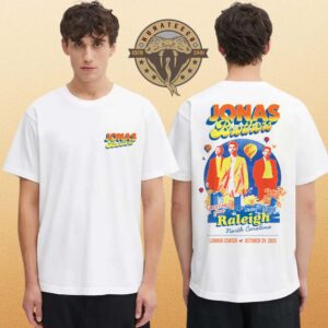 Jonas Brothers Greetings From Your Hometown At Lenovo Center In Raleigh North Carolina On October 29 2025 Two Sided Unisex T-Shirt Jonas Brothers Greetings From Your Hometown At Lenovo Center In Raleigh North Carolina On October 29 2025 Two Sided Unisex T-Shirt