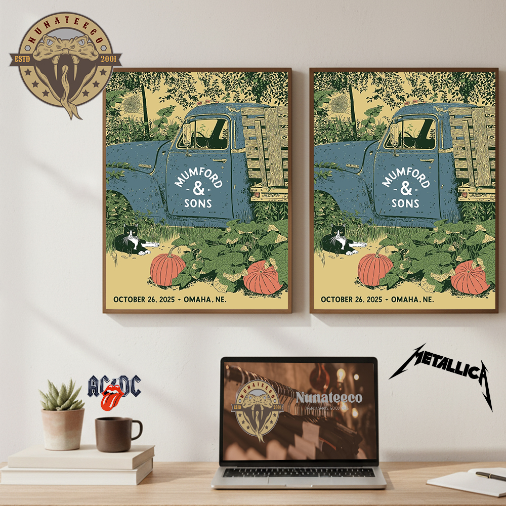 Mumford And Sons At CHI Health Center Arena In Omaha NE On October 26 2025 Home Decor Poster Canvas Mumford And Sons At CHI Health Center Arena In Omaha NE On October 26 2025 Home Decor Poster Canvas