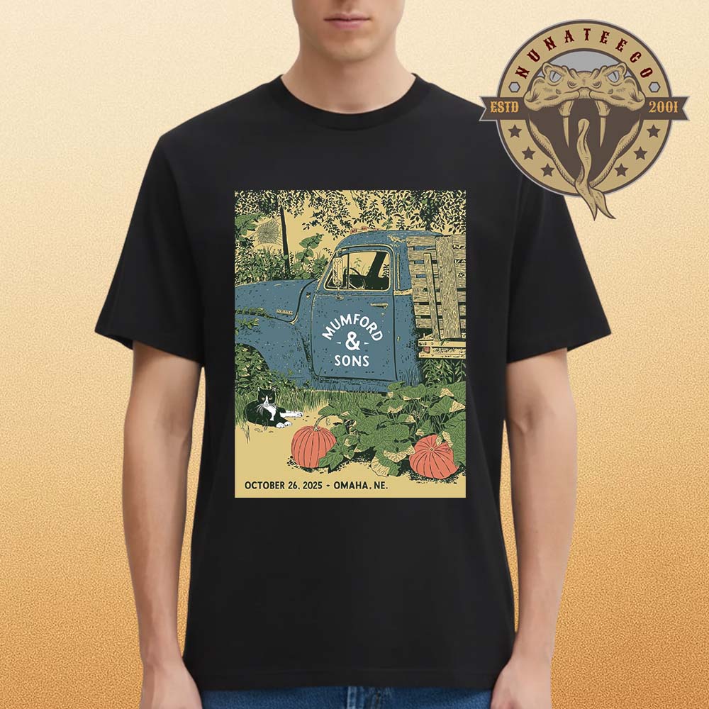 Mumford And Sons At CHI Health Center Arena In Omaha NE On October 26 2025 Unisex T-Shirt Mumford And Sons At CHI Health Center Arena In Omaha NE On October 26 2025 Unisex T-Shirt
