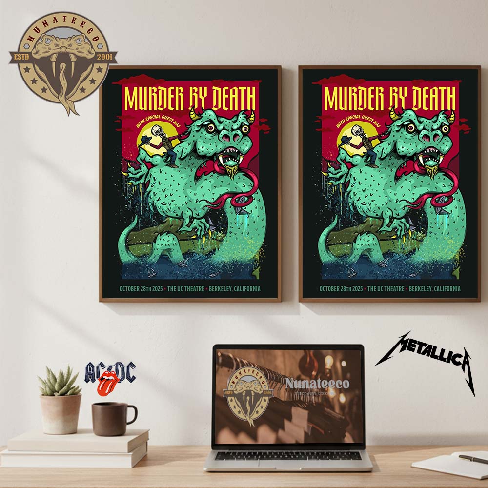 Murder By Death At The UC Theatre In Berkeley California On October 28 2025 Home Decor Poster Canvas Murder By Death At The UC Theatre In Berkeley California On October 28 2025 Home Decor Poster Canvas