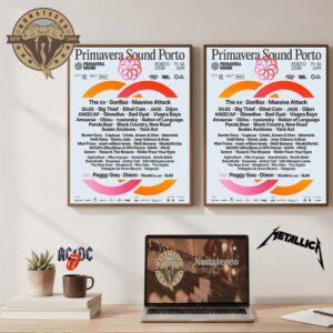 Primavera Sound Porto Music Festiva On June 11-14 2026 Line Up Home Decor Poster Canvas