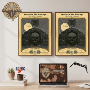 Queens Of The Stone Age Alive In The Catacombs At Royal Albert Hall In Kensington Gore London UK On October 29 2025 Home Decor Poster Canvas