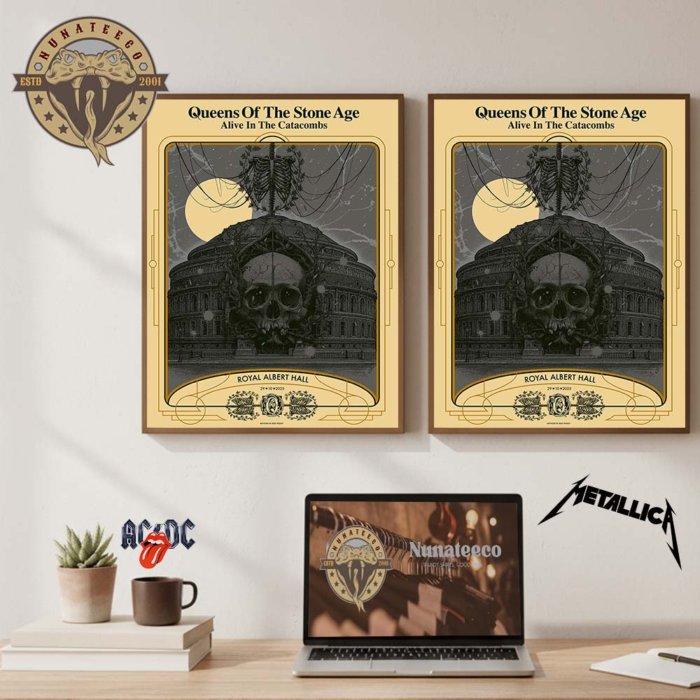 Queens Of The Stone Age Alive In The Catacombs At Royal Albert Hall In Kensington Gore London UK On October 29 2025 Home Decor Poster Canvas Queens Of The Stone Age Alive In The Catacombs At Royal Albert Hall In Kensington Gore London UK On October 29 2025 Home Decor Poster Canvas
