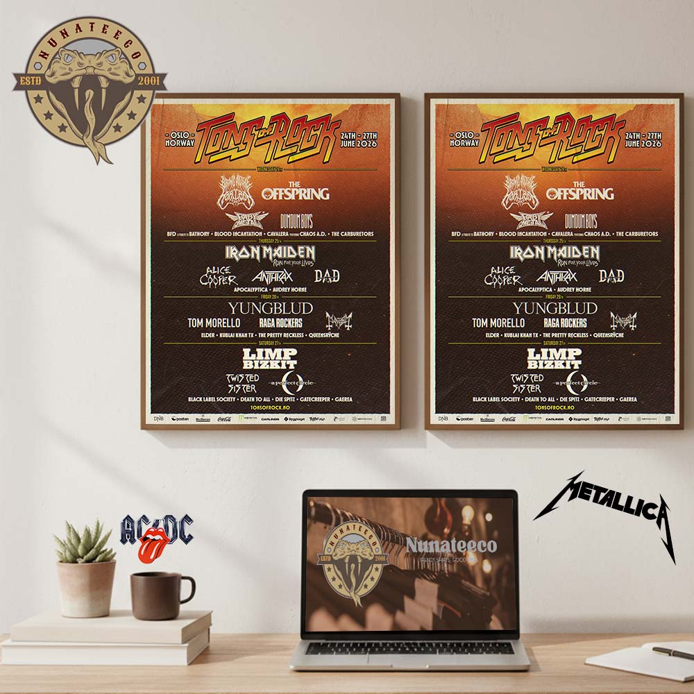 Tons Of Rock At Oslo Norway On June 24-27th 2026 Line Up Home Decor Poster Canvas Tons Of Rock At Oslo Norway On June 24-27th 2026 Line Up Home Decor Poster Canvas