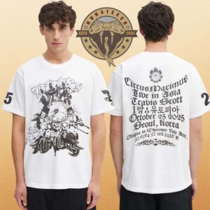 Travis Scott Merch Circus Maximus Tour Live In Asia Seoul South Korea On October 25 2025 Unisex T-Shirt