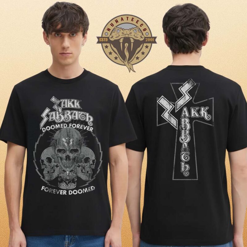 Zakk Sabbath Merch Doomed Forever Two Sided Unisex T Shirt