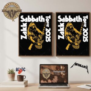 Zakk Sabbath Tour 2025 Schedule Home Decor Poster Canvas