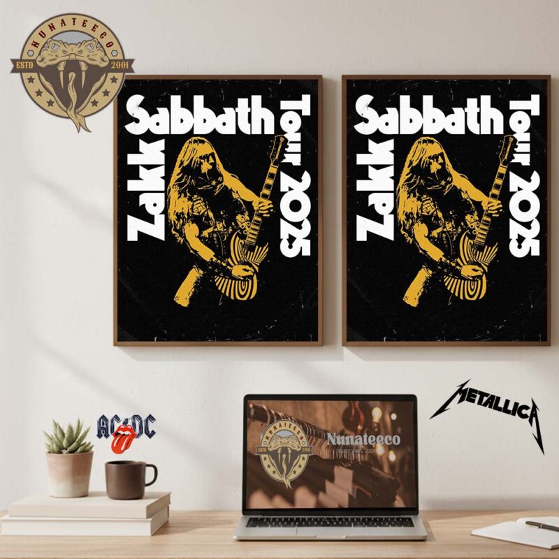 Zakk Sabbath Tour 2025 Schedule Home Decor Poster Canvas